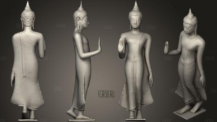 Sukhthai Buddha stl model for CNC